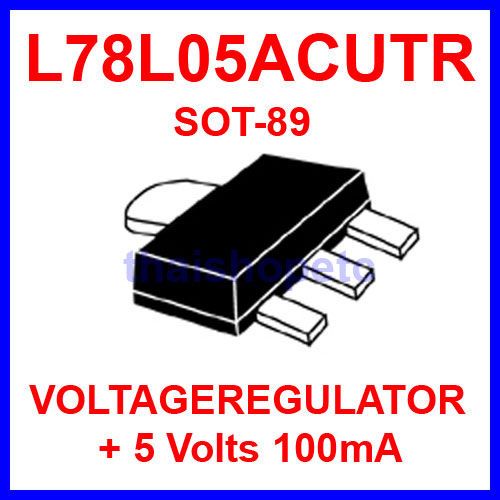 10 x L78L05AC L78L05 Voltage Regulator SOT 89 5V 100mA  