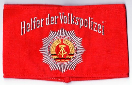 COLD WAR EAST GERMAN   HELFER der VOLKSPOLIZEI ARMBAND  