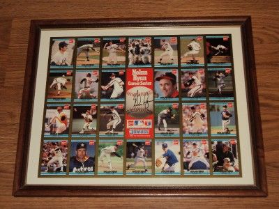 NOLAN RYAN / AUTOGRAPHED DONRUSS COCA COLA CARDS SHEET  