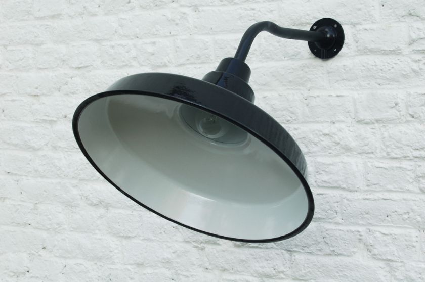 Lampe industrielle noire avec bras idéal applique loft atelier déco 