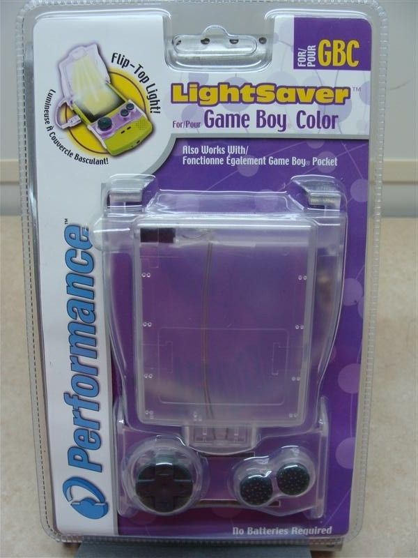 GAMBOY COLOR LED LIGHTSAVER LIGHT & SCREEN PROTECTOR  