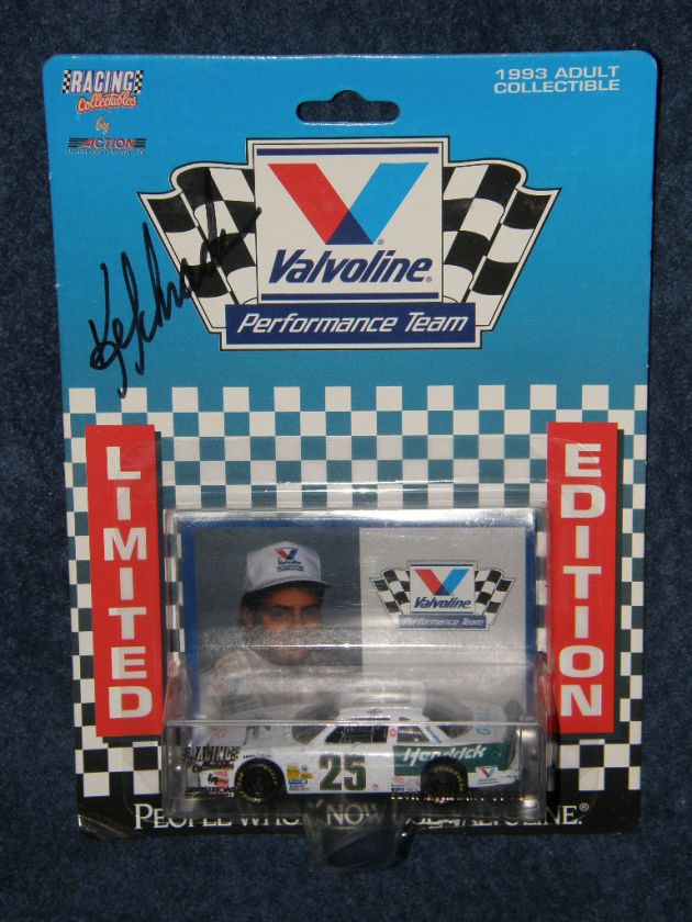 64 Scale Ken Schrader Autographed Valvoline Exclusive  