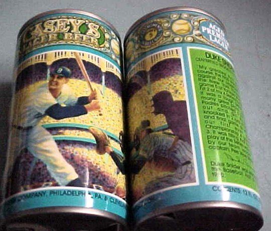 Valley Forge CASEYS LAGER BEER Duke Snider 12oz Can  