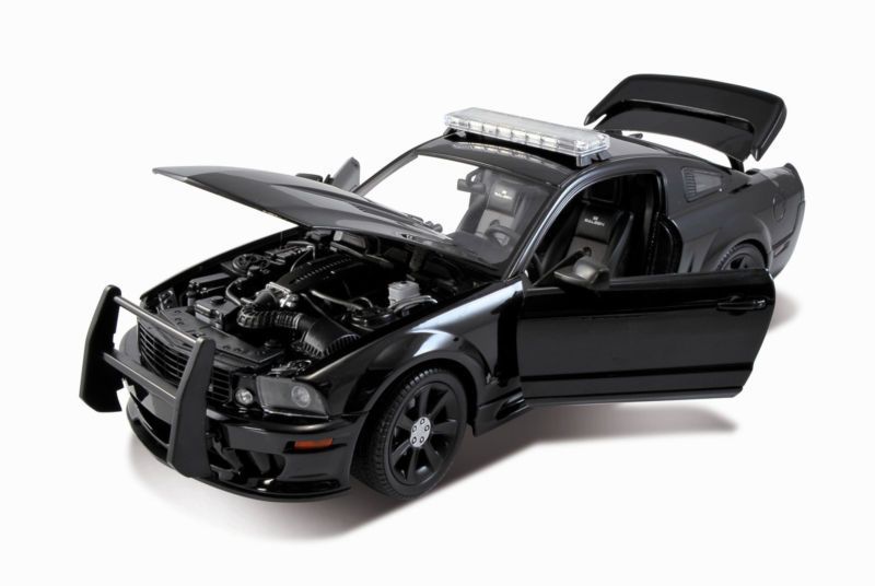 WELLY 2007 SALEEN S281 E MUSTANG POLICE CAR 1/18 BLACK  