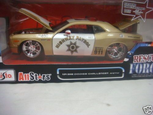 MAISTO RESCUE FORCE 1/24 2008 DODGE CHALLENGER SRT8 GLD  