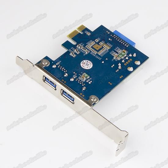   Express to 2 Port USB 3.0 + One 20pins USB 3.0 Adapter Card Win7 Vista