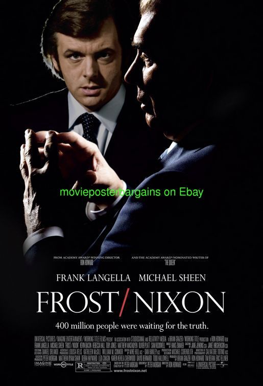 NIXON MOVIE POSTER ANTHONY HOPKINS + FROST/NIXON BONUS  