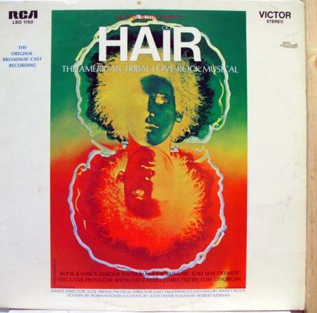 ORIGINAL CAST GALT MACDERMOT hair LP German LSO 1150  