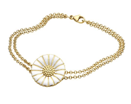 Georg Jensen Gilded Pea Chain Bracelet   DAISY  