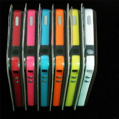 Black and Blue Bumper Frame Case for Apple iphone 4  