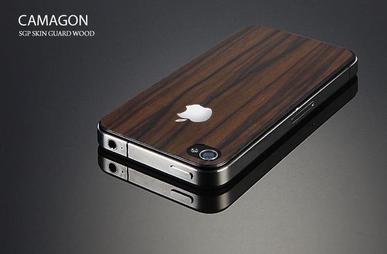 SGP Skin Guard Wood Camagon Set Package for Apple iPhone 4 (Included 