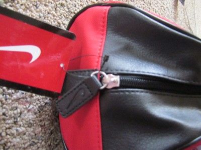 New Nike Golf Red & Black Canvas Travel Toiletry bag  