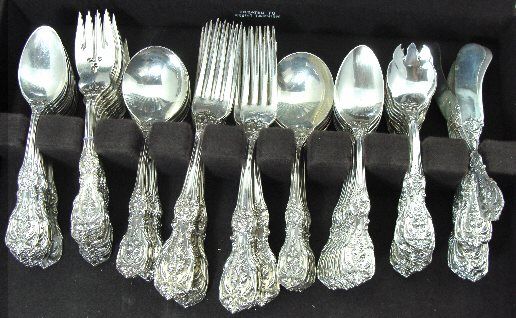 FRANCIS I Sterling Silver PLACE SERVICE For 12x8, 96 Pieces, No 