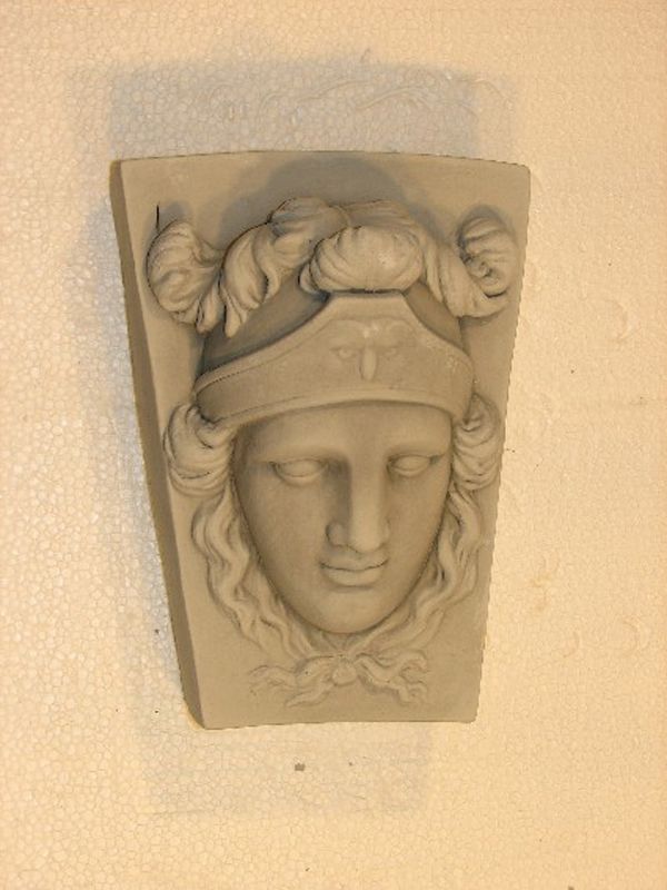 KEYSTONE ATHENA PLAQUE Cast Stone 10 Outdoor GARDEN  