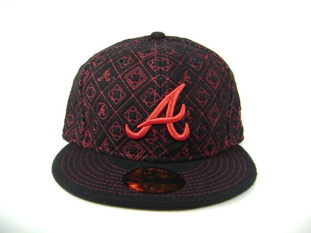 NEW ERA 59FIFTY PUFFY ATLANTA BRAVES BLACK/RED  