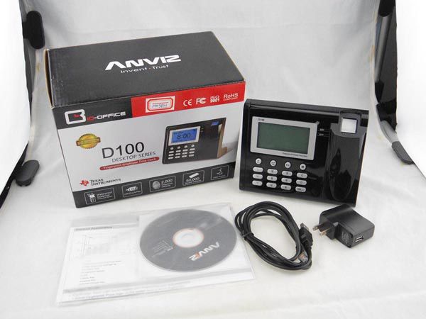   ANVIZ Fingerprint Employee Attendance Time Clock Desktop Design Easy