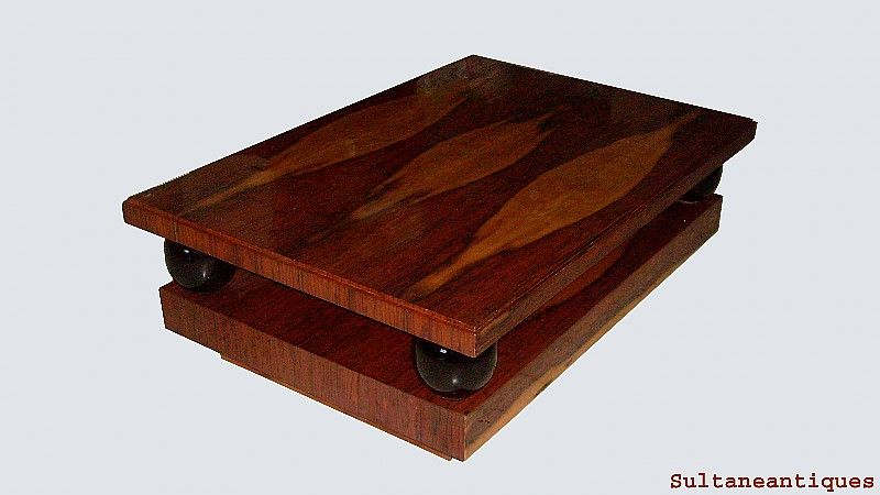 Monumental Coffee table Art Deco exotic Rosewood  