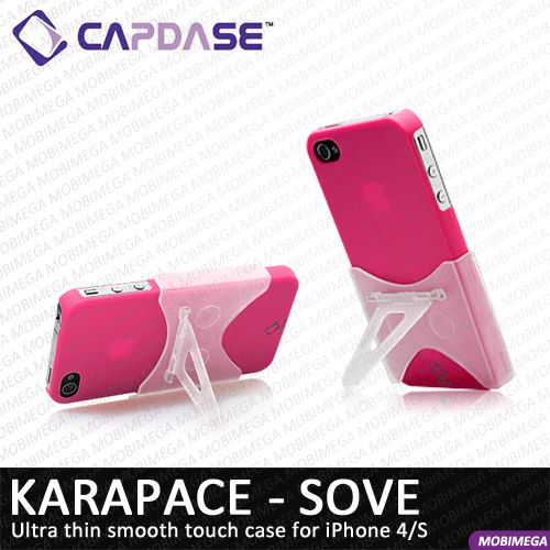 Capdase Karapace Jacket Sove Case Cover iPhone 4 4S w Stand Screen 