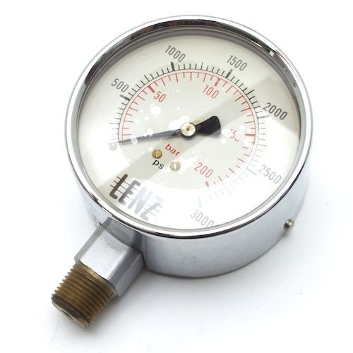 LENZ 4in BAC 3M 4 Pressure Gauge 0 3000PSI  