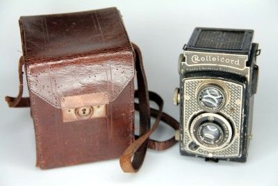   Rolleicord I Art deco nickel plated TLR medium format camera c1933