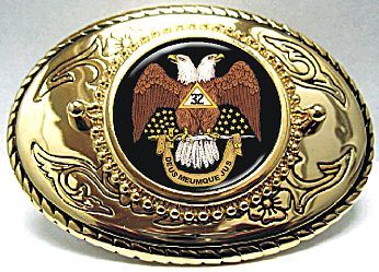 Masonic 33rd Degree Eagle Belt Buckle Masons Mason MADE IN THE USA 