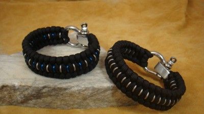 Armored Trilobite Paracord Survival Bracelet   Adjustable Link 