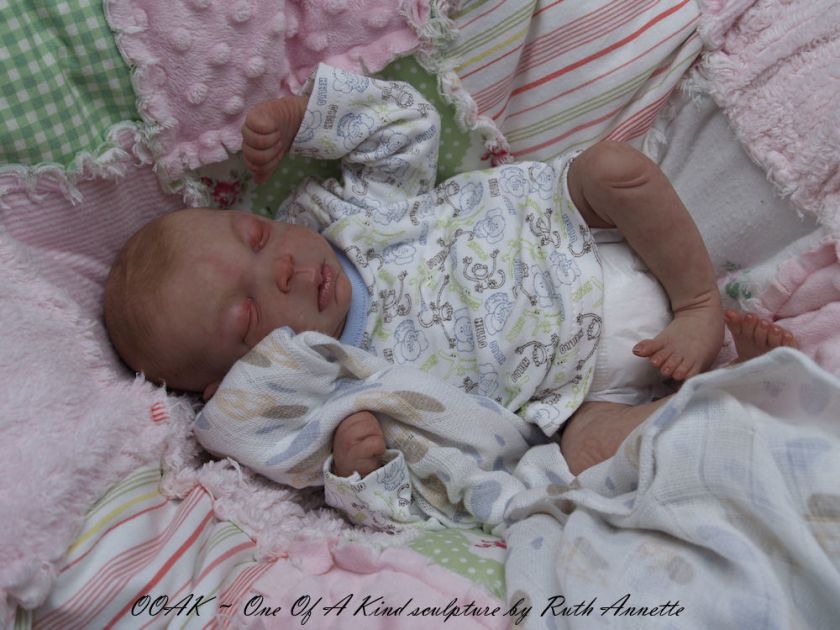   OOAK POLYMER CLAY SCULPT Baby Doll by Reborn Artist PDRA  