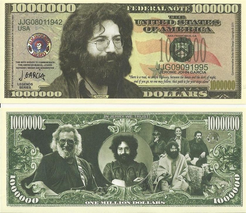 JERRY GARCIA (GRATEFUL DEAD) MILLION DOLLAR