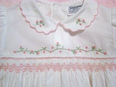 SEASONS BY FELTMAN SMOCKED BUBBLE~3M,6M NWTS  