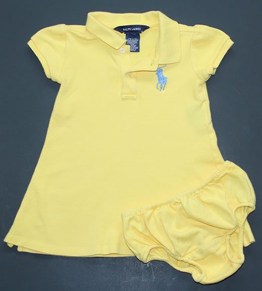    (Size 18 months) Polo shirt dress with light blue big pony logo 