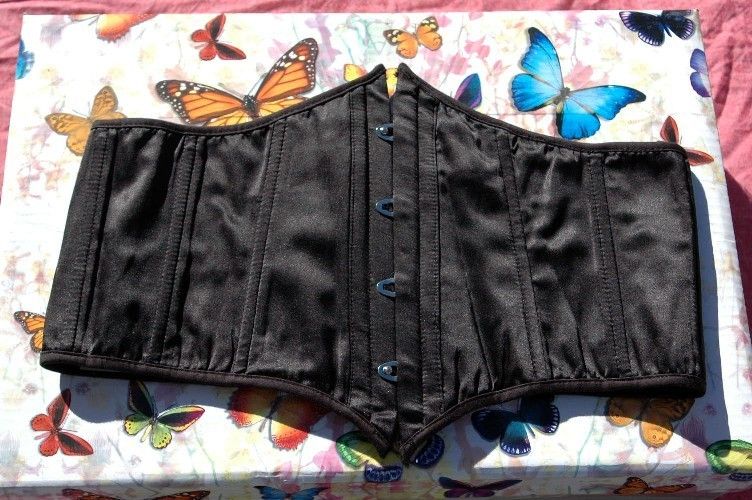 Lip Service Blacklist Silk Waist Cincher Gothic Goth XL  