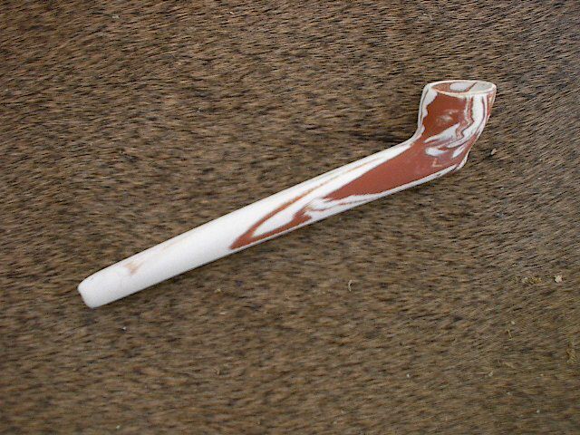 Rare Two Clay Pipe HANDMADE USA Tavern  