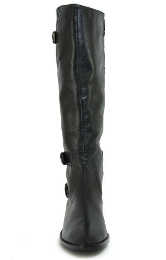 NEW MICHAEL KORS TATUM BLACK LEATHER TALL RIDING BOOTS SIZE 6.5  