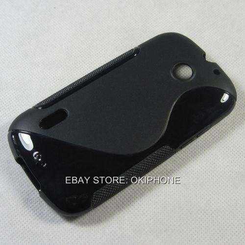 Black New Soft Gel TPU Case Cover Protector For Huawei U8650 Sonic 
