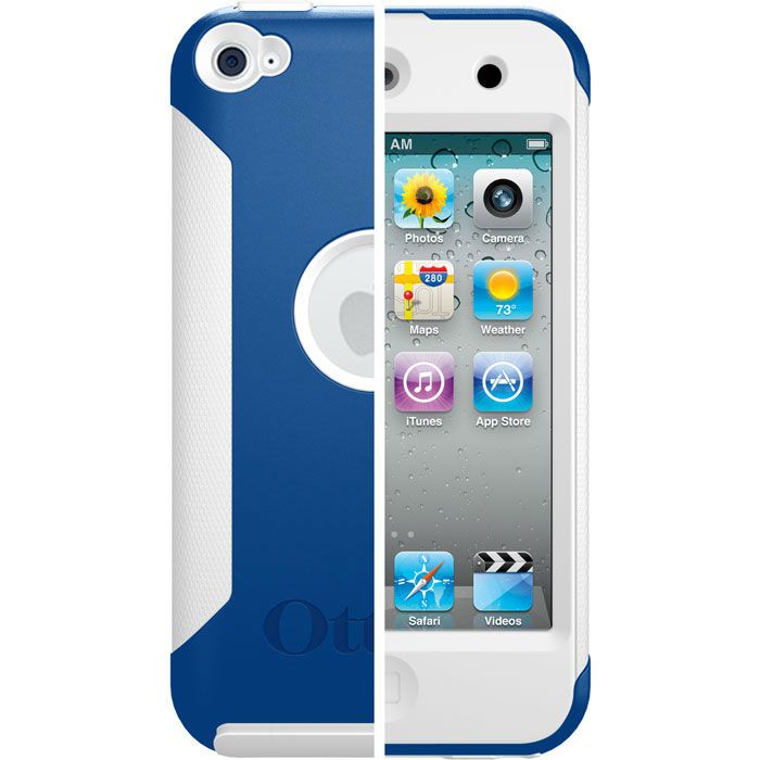 New OtterBox Commuter Case for iPod Touch 4G Blue/White FAST SHIPPING 