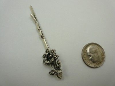 Assorted Sterling Silver Marcasite Hairpins Bobbypins  