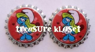 Smurfette Sealed Bottle Caps  