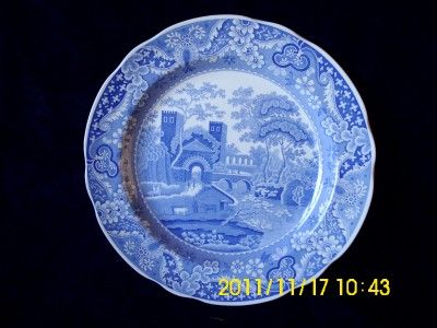 SPODE BLUE ROOM COLLECTION CASTLE DINNER   CABINET PLATE  