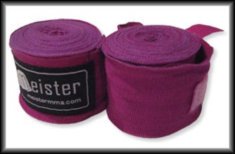 PURPLE 180 MMA HANDWRAPS COTTON BOXING WRAPS MEISTER  