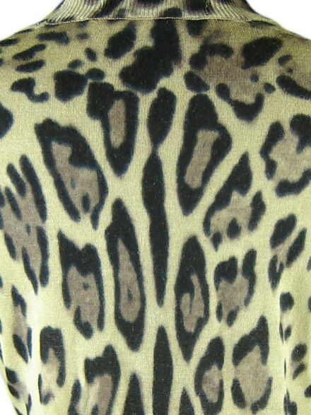   LEOPARD Print Long Length Grandpa Sweater BOYFRIEND Cardigan  