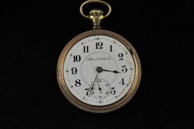 VINTAGE 18S ILLINOIS 17J POCKETWATCH FROM 1904 RUNNING  