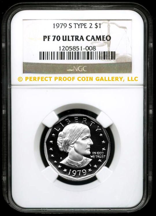 NGC PF70 UC 1979 S TYPE 2 SUSAN ANTHONY DOLLAR PF 70  