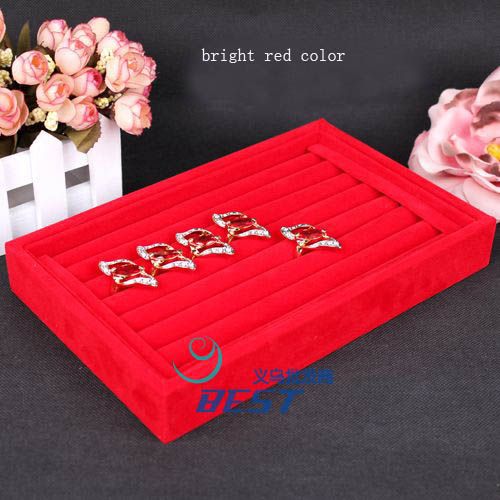 Velvet Jewelry Ring earring Display Storage Box Case 4 Colors  