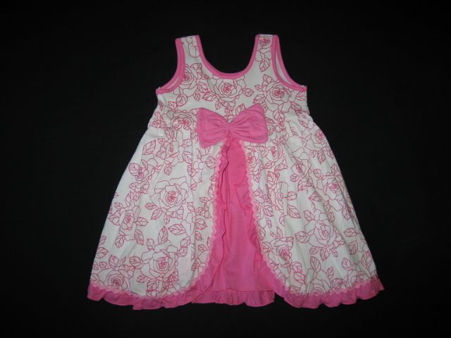 NEW ROSE FANCY RUFFLE Dress Girls Summer Clothes 24m  