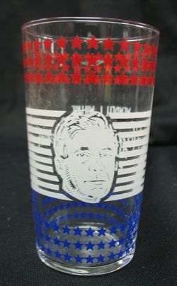 1940 GOP souvenir glass tumbler willkie for president A  