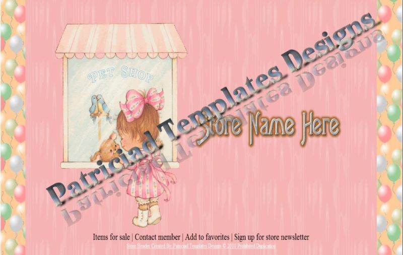 Pets Theme  Store Header & 310X90 Store Logo  