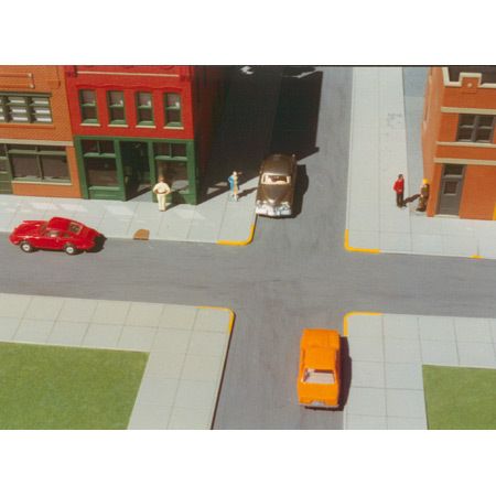 HO Scale   SIDEWALKS PLASTIC  240 SCALE Feet  6 pc KIT  