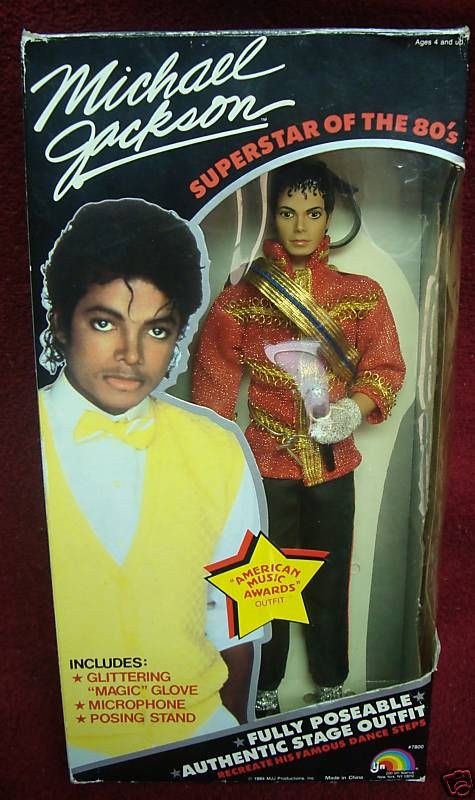 Michael Jackson Superstar of The 80 s Doll Figure RARE  