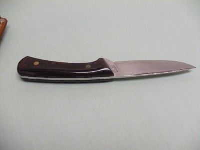 Western W84 J Fixed Blade Hunting Knife With Leather Sheath  