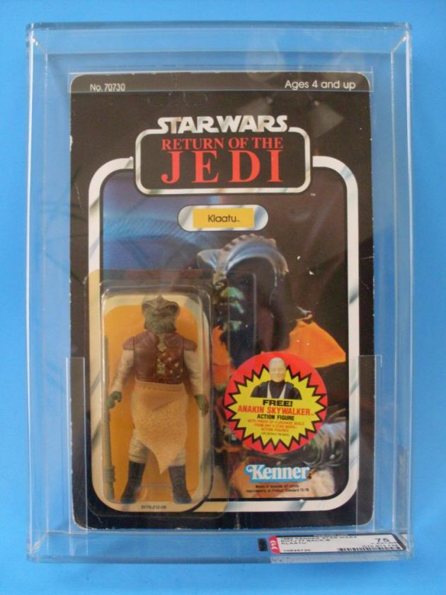 STAR WARS VINTAGE 1983 77B Klaatu 3 3/4 Carded Action Figure AFA 75 Y 